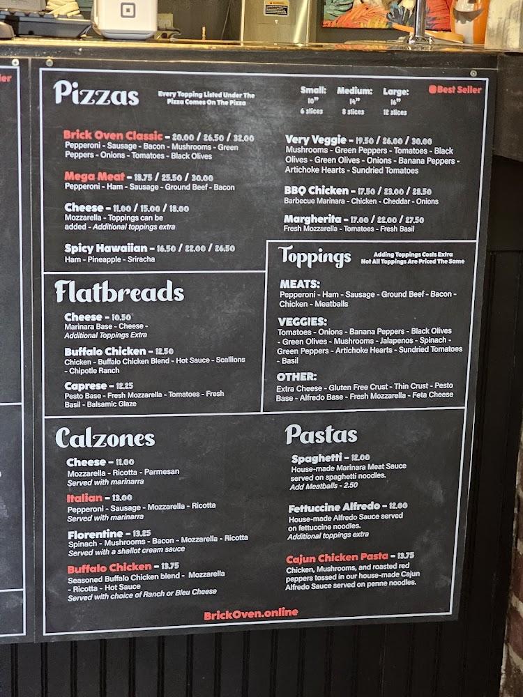 Brick Oven Pizza Co. Menu image 2